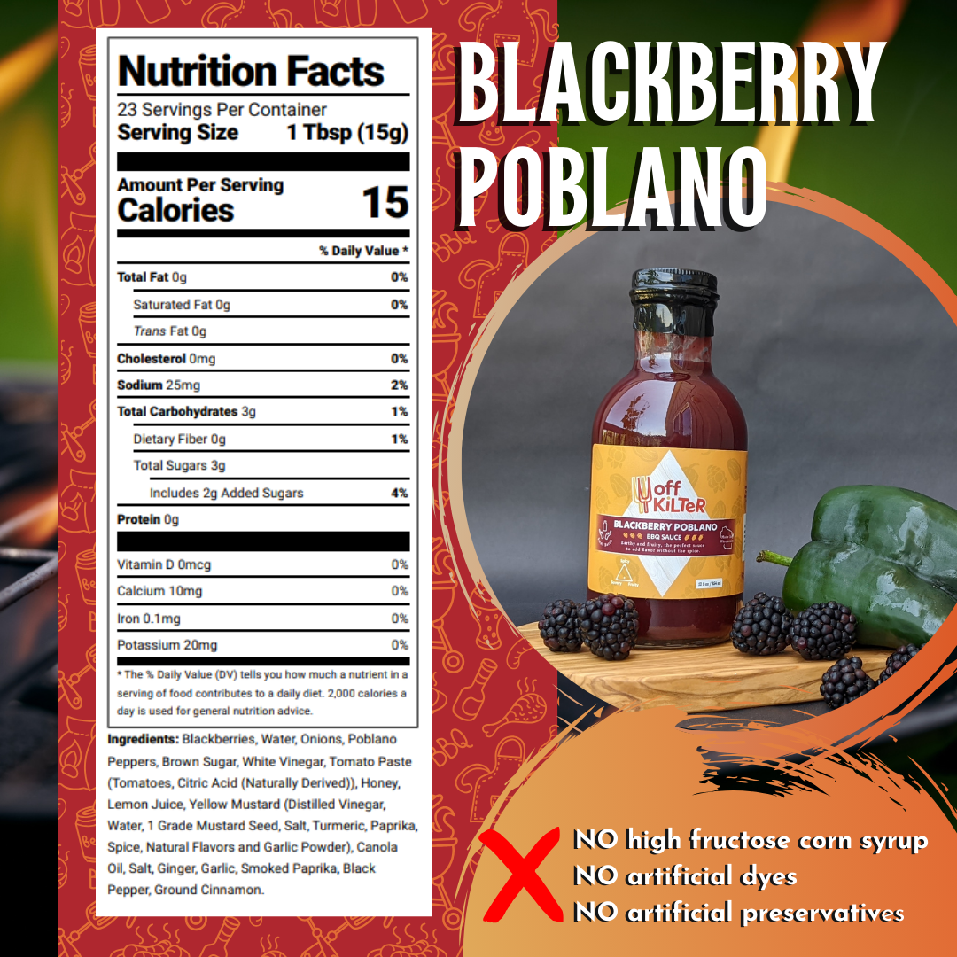 Blackberry Poblano BBQ Sauce